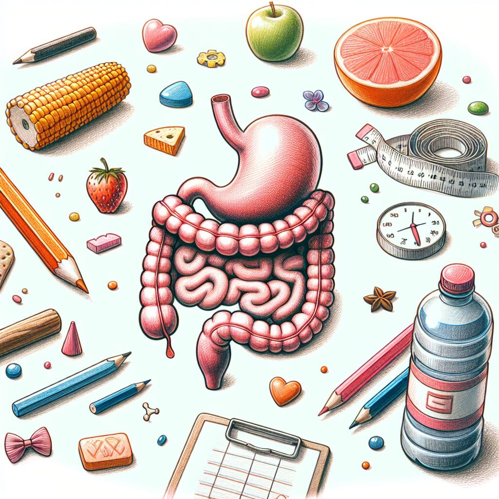 Pastelková ilustrace znázorňující téma: Zdraví břicha