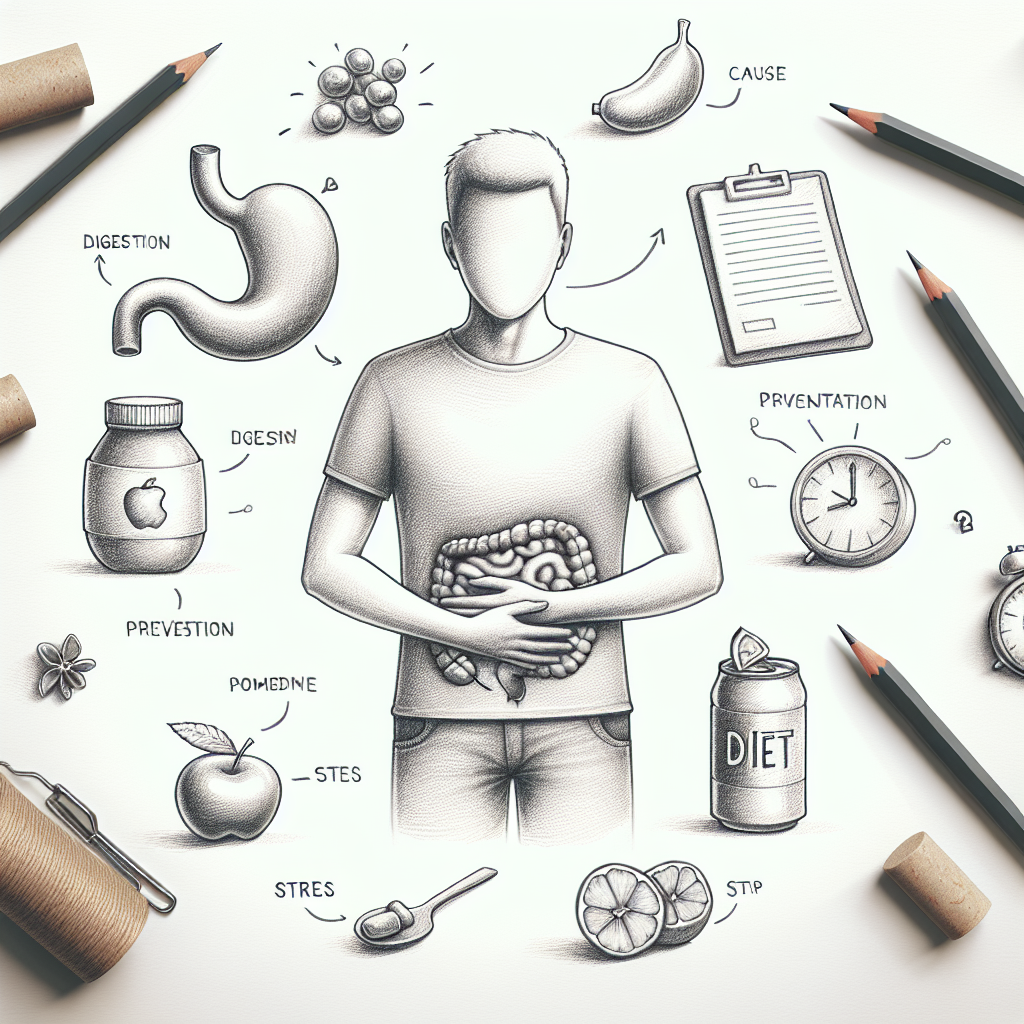 Pastelková ilustrace znázorňující téma: Trávicí zdraví