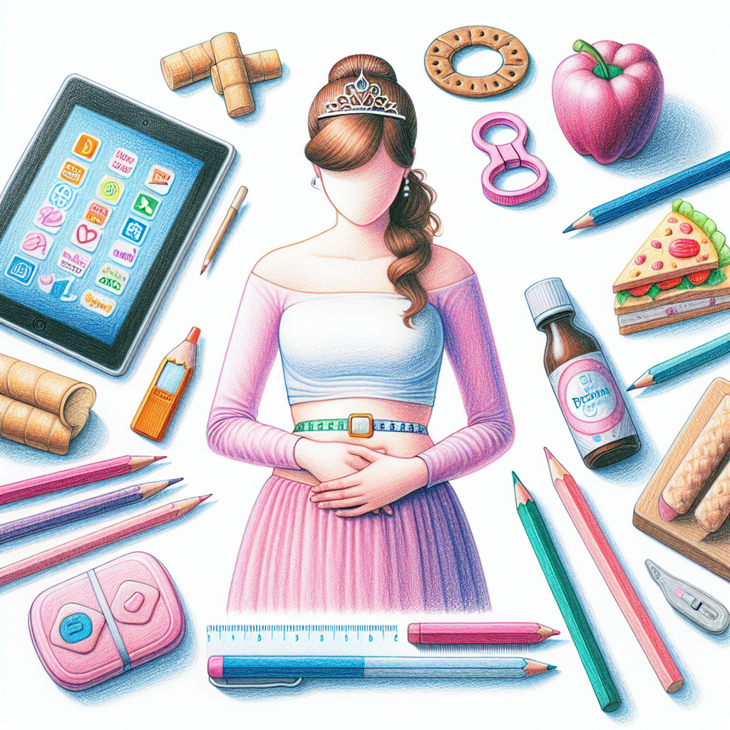 princezna-kate-operace-bricha - Je nutné pochopit, že...... Pastelková ilustrace znázorňující téma: Zdraví a wellness