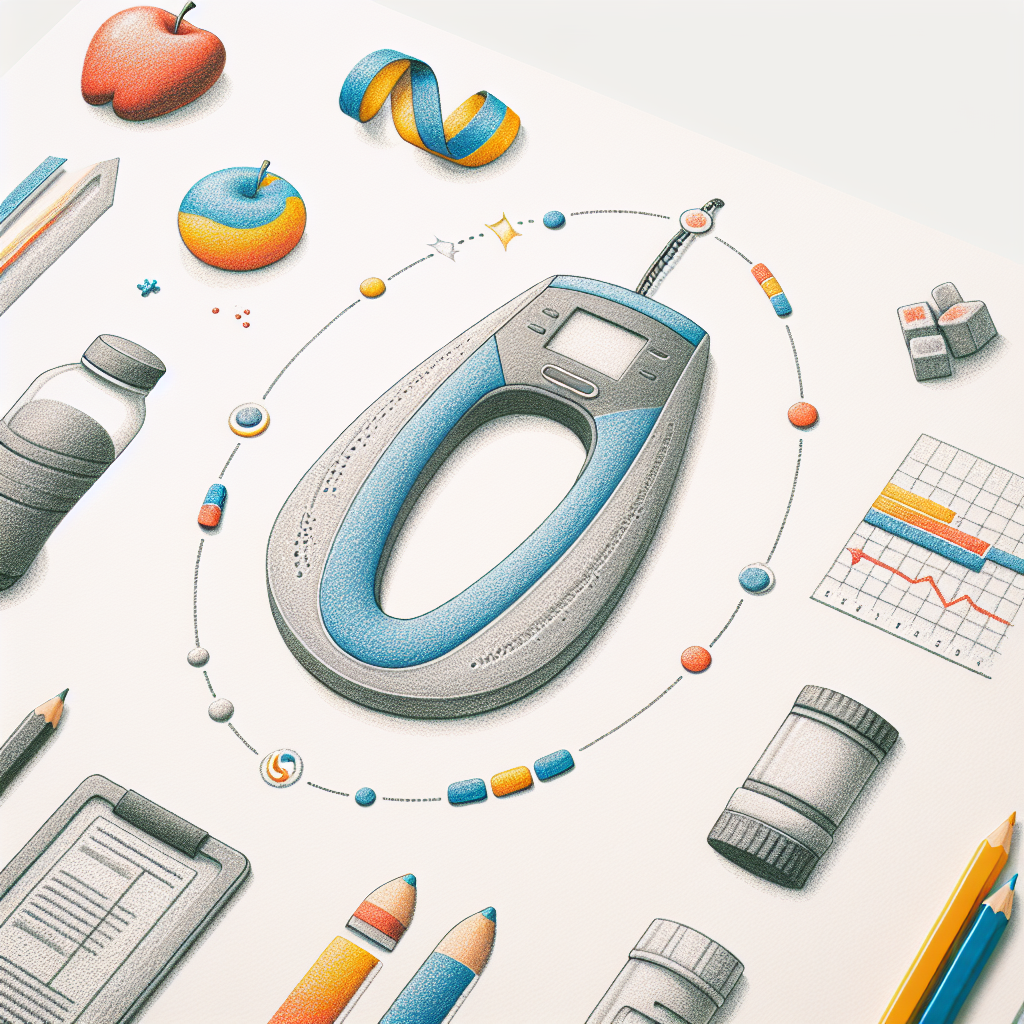 Pastelková ilustrace znázorňující téma: Hubnutí a zdraví