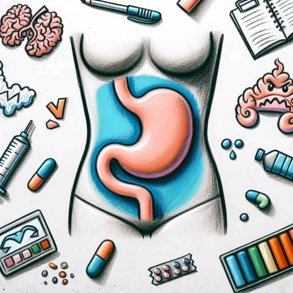 Pastelková ilustrace znázorňující téma: Psychosomatika