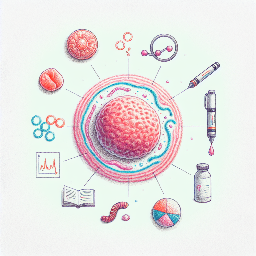 Pastelková ilustrace znázorňující téma: Intimní zdraví