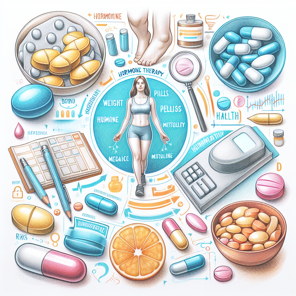 Pastelková ilustrace znázorňující téma: Hormonální terapie