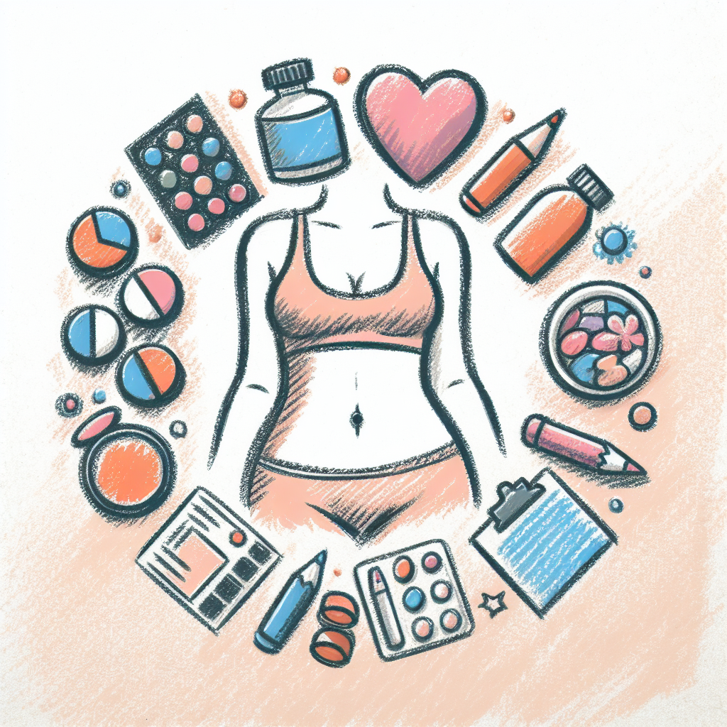 Pastelková ilustrace znázorňující téma: Umění tetování