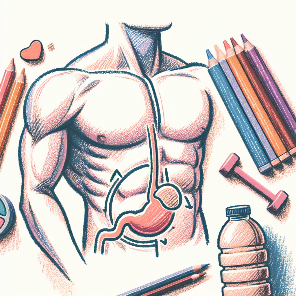 Pastelková ilustrace znázorňující téma: Kulturistika