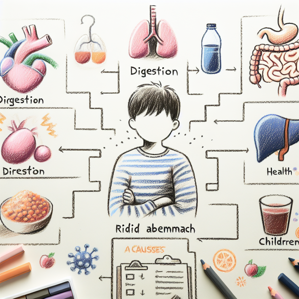 Pastelková ilustrace znázorňující téma: Zdraví břicha