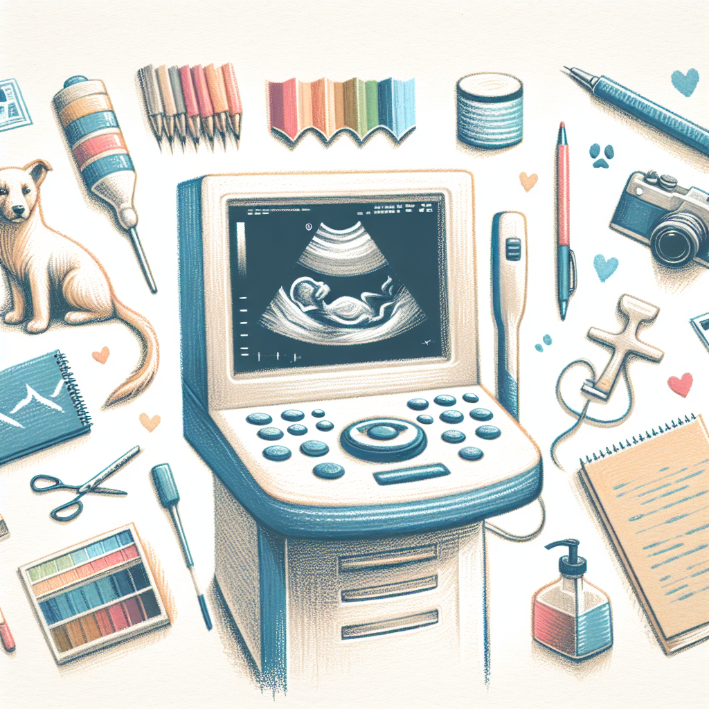 ultrazvuk-bricha-u-psa - Je nutné pochopit, že...... Pastelková ilustrace znázorňující téma: Veterinární diagnostika