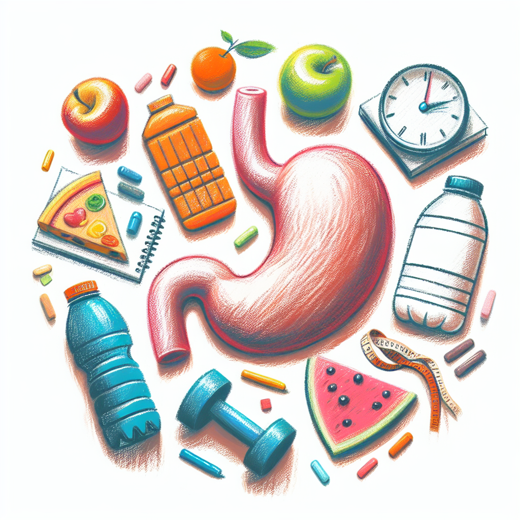 Pastelková ilustrace znázorňující téma: Zdraví a fitness