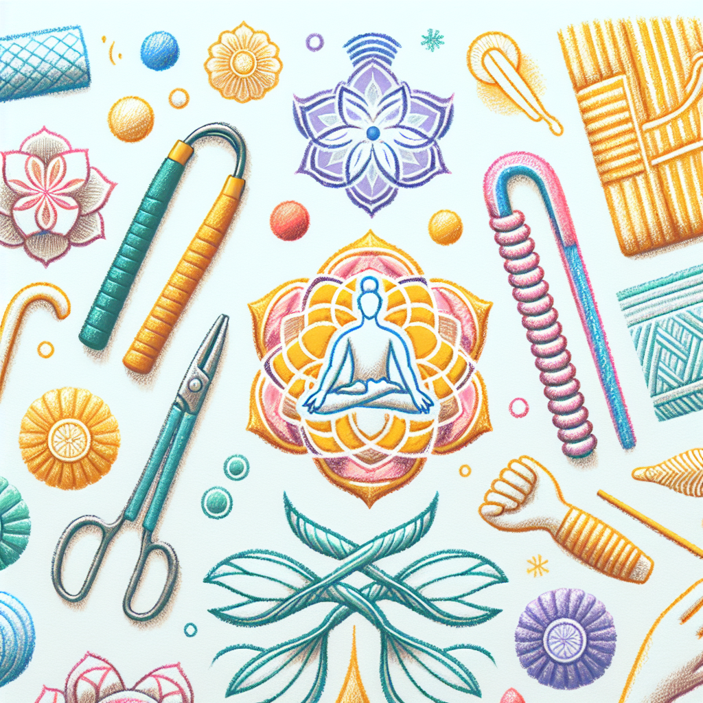 Pastelková ilustrace znázorňující téma: Zdraví a cvičení