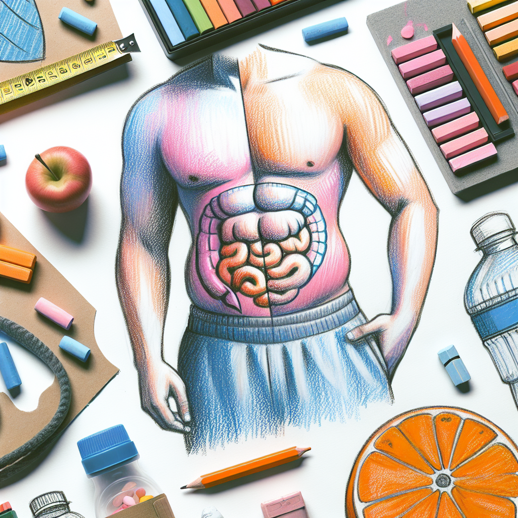 Pastelková ilustrace znázorňující téma: Hubnutí