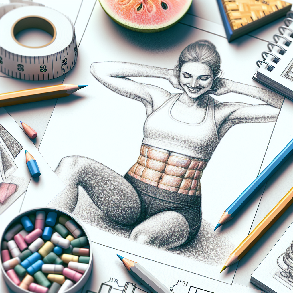 cviky-na-bricho - Je nutné pochopit, že...... Pastelková ilustrace znázorňující téma: Cvičení