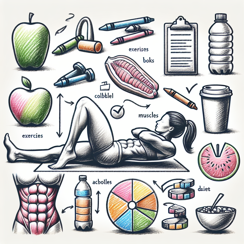 cviky-na-spodni-bricho - Je nutné pochopit, že...... Pastelková ilustrace znázorňující téma: Cvičení