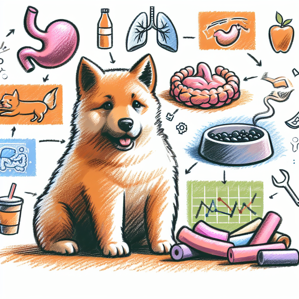 Pastelková ilustrace znázorňující téma: Zdraví psů