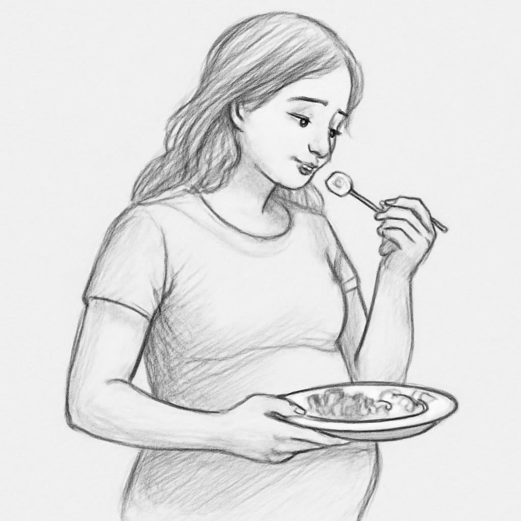 Ilustrace znázorňující téma: Těhotenství