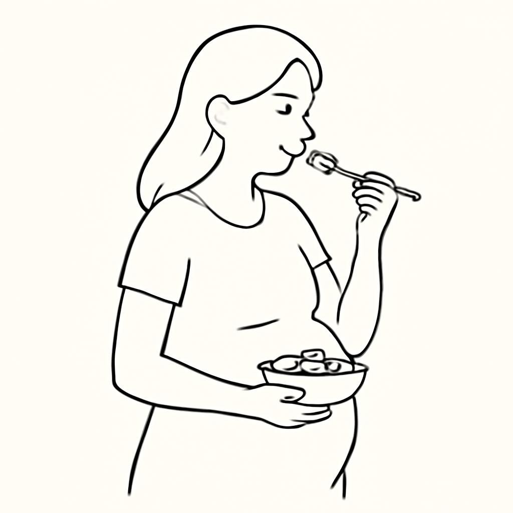 Ilustrace znázorňující téma: Těhotenství